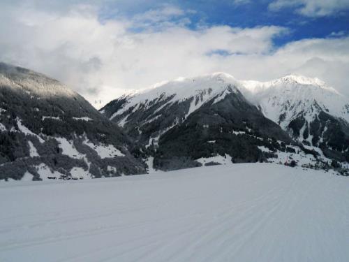 ski resort mountains in the snow