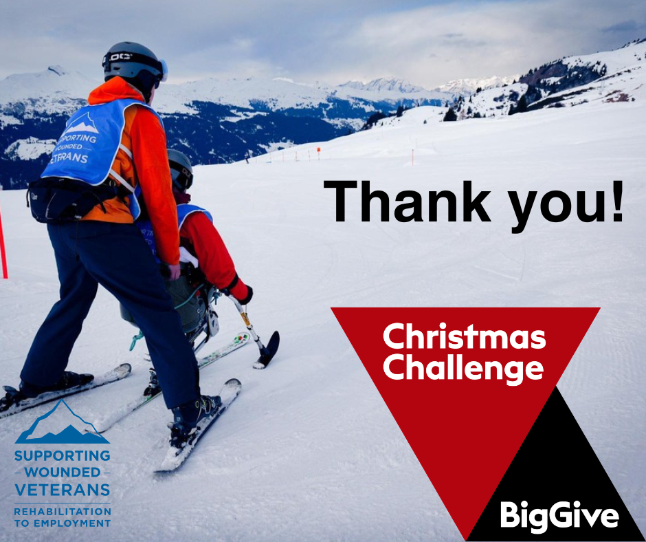 ski background thank you message